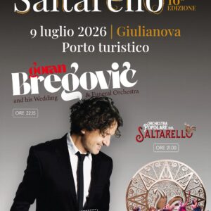 Locandina quadrata Festival del Saltarello Goran Bregovich
